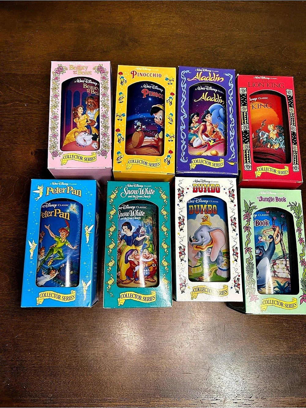 Walt Disney Classic Disney Classic Collector Glasses plastic 8-Piece Collector